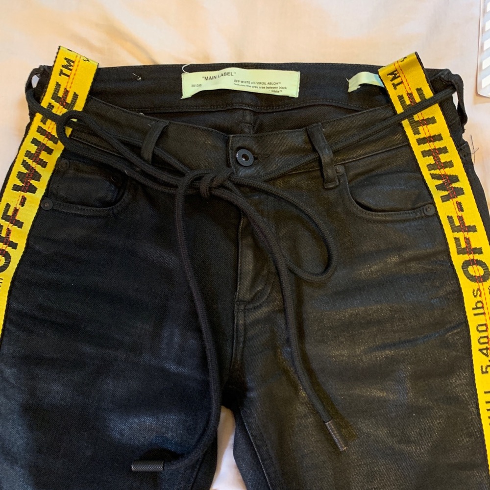 SOLD!! Off--White side stripe skinny jean - Picture 3 of 6